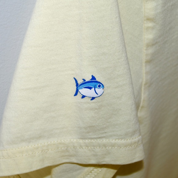 (SOLD) Southern Tide Light Yellow Tshirt - S - Picture 6 of 7